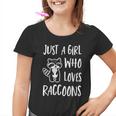 Raccoon Lover Youth T-Shirt - Cute Graphic for Girls