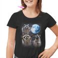 Raccoon Moonlight Howl Youth T-Shirt | Whimsical Graphic Tee