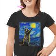 Raccoon Starry Night Youth T-Shirt | Van Gogh Art Design