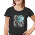 Raccoon Youth T-Shirt | Whimsical Moonlit Howling Design