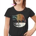 Retro Trashpanda On The Half Moon Vintage Raccoon Graphic Youth T-Shirt