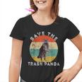 Save the Raccoon Youth T-Shirt - Retro Vintage Sunset Graphic
