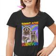 Youth T-Shirt - Tummy Ache Survivor Raccoon | Fun Small Graphic