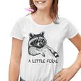 A Little Feral Raccoon Youth T-Shirt | Moonlit Wild Raccoon Design
