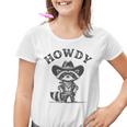 Cowboy Raccoon Howdy Graphic Unisex Youth T-Shirt - Fun Animal Design