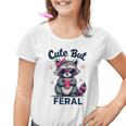 Cute Raccoon Graphic Youth T-Shirt - Funny Summer Style for Women