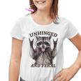 Raccoon Unhinged And Feral Retro Raccoon Feral Summer Graphic Youth T-Shirt