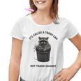 Retro Raccoon Trash Panda Youth T-Shirt - 90s Sunset Fun