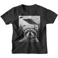 Alien UFO Raccoon Graphic Youth T-Shirt - Fun & Quirky Design