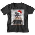 Dear Santa Youth T-Shirt - Festive Raccoon Christmas Graphic