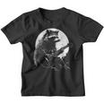 Raccoon Guitarist Youth T-Shirt - Musical Moonlight Fun
