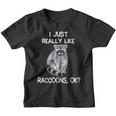 Raccoon Love Graphic Youth T-Shirt - Cute Lover's Gift