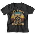 Raccoon Lovers Adorable Animal Let's Get Trashed Small Graphic Youth T-Shirt