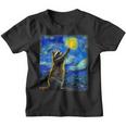 Raccoon Starry Night Youth T-Shirt | Van Gogh Art Design