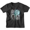Raccoon Youth T-Shirt | Whimsical Moonlit Howling Design