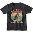 Save the Raccoon Youth T-Shirt - Retro Vintage Sunset Graphic