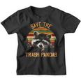 Save The Trash Pandas Raccoon Shirt Raccoon Animal T-Shirt Graphic Youth T-Shirt