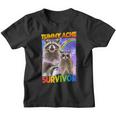 Youth T-Shirt - Tummy Ache Survivor Raccoon | Fun Small Graphic