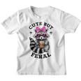 Colorful Raccoon Graphic Youth T-Shirt | Cute But Feral Vibe