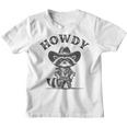 Cowboy Raccoon Howdy Graphic Unisex Youth T-Shirt - Fun Animal Design