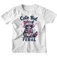 Cute Raccoon Graphic Youth T-Shirt - Funny Summer Style for Women