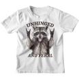 Raccoon Unhinged And Feral Retro Raccoon Feral Summer Graphic Youth T-Shirt