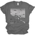 Alien UFO Raccoon Unisex Jersey T-Shirt