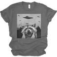 Alien UFO Raccoon Unisex Jersey T-Shirt - Fun for All Ages
