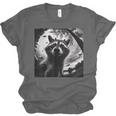 Raccoon & Alien UFO Vintage Tee - Unisex Fun Shirt For Raccoon Fans