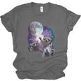 Raccoon Howling At Moon Unisex Jersey T-Shirt - Animal Lover's Dream