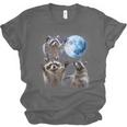 Raccoon Moonlight Howl Unisex T-Shirt | Rustic Wildlife Charm