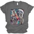 Three Racoon Moon Unisex T-Shirt – Humorous Cursed Meme