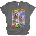 Tummy Ache Survivor Raccoon Unisex Tee - Comfort & Fun