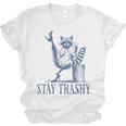 Stay Trashy Raccoon Halloween Unisex T-Shirt - Fun & Quirky Tee