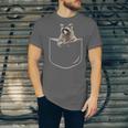 Raccoon Pocket Unisex T-Shirt - Quirky Design | Casual Wear
