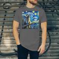 Raccoon Starry Night Art | Unisex T-Shirt | Van Gogh Inspired