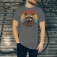 Retro Raccoon Sunset Unisex T-Shirt - Vintage Appeal for Nature Lovers