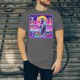 Vaporwave Raccoon Retrowave Synthwave Raccoon Meme Unisex Jersey T-Shirt
