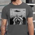 Alien UFO Raccoon Unisex Jersey T-Shirt - Fun for All Ages