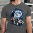 Animal Meme Opossum Raccoon Skunk Moon Howling Unisex T-Shirt