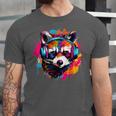 Raccoon Headphones T-Shirt - Unisex Vintage Retro Style