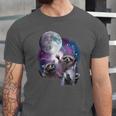 Raccoon Howling At Moon Unisex Jersey T-Shirt - Animal Lover's Dream