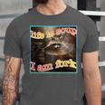 Raccoon Ironic Meme Unisex T-Shirt | Quirky Humor Statement