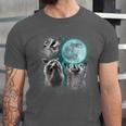 Raccoon Moon Howling | Unisex Jersey T-Shirt - Quirky Night Design