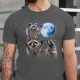 Raccoon Moonlight Howl Unisex T-Shirt | Rustic Wildlife Charm