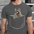 Raccoon Pocket Unisex T-Shirt - Quirky Design | Casual Wear