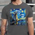 Raccoon Starry Night Art | Unisex T-Shirt | Van Gogh Inspired