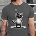 Retro Raccoon Rock Music Unisex T-Shirt | Fun for All Ages