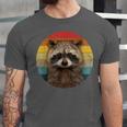 Retro Raccoon Sunset Unisex T-Shirt - Vintage Appeal for Nature Lovers