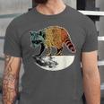 Retro Trashpanda On The Half Moon Vintage Raccoon Unisex Jersey T-Shirt
